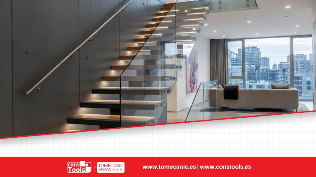 Constools — Tomecanic Hispania S.A. — Stair profiles for safe, durable, and professional ceramic floor finishes