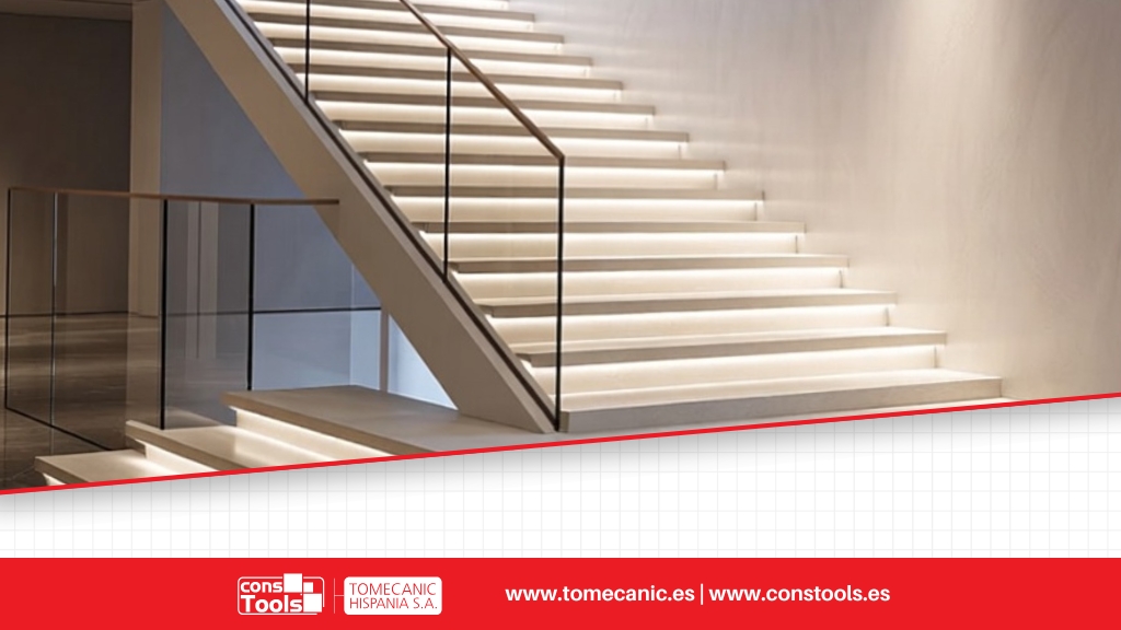 Constools — Tomecanic Hispania S.A. — Anti-slip stair profiles for safe and durable steps
