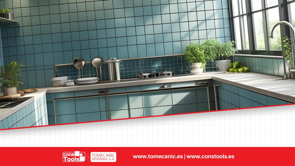 Constools — Tomecanic Hispania S.A. — Ceramic corner profiles for edge protection and stylish finishes in kitchens and bathrooms