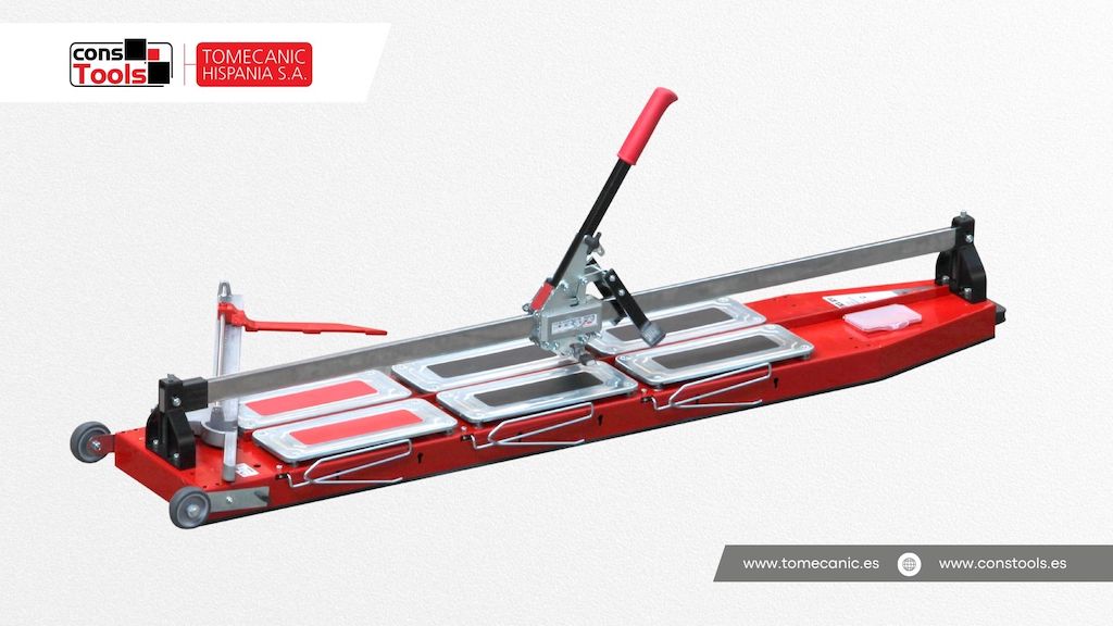 Constools — Tomecanic Hispania S.A. — MONSTER CUT 1350 manual tile cutter for precise cutting of large-format porcelain and ceramic tiles.