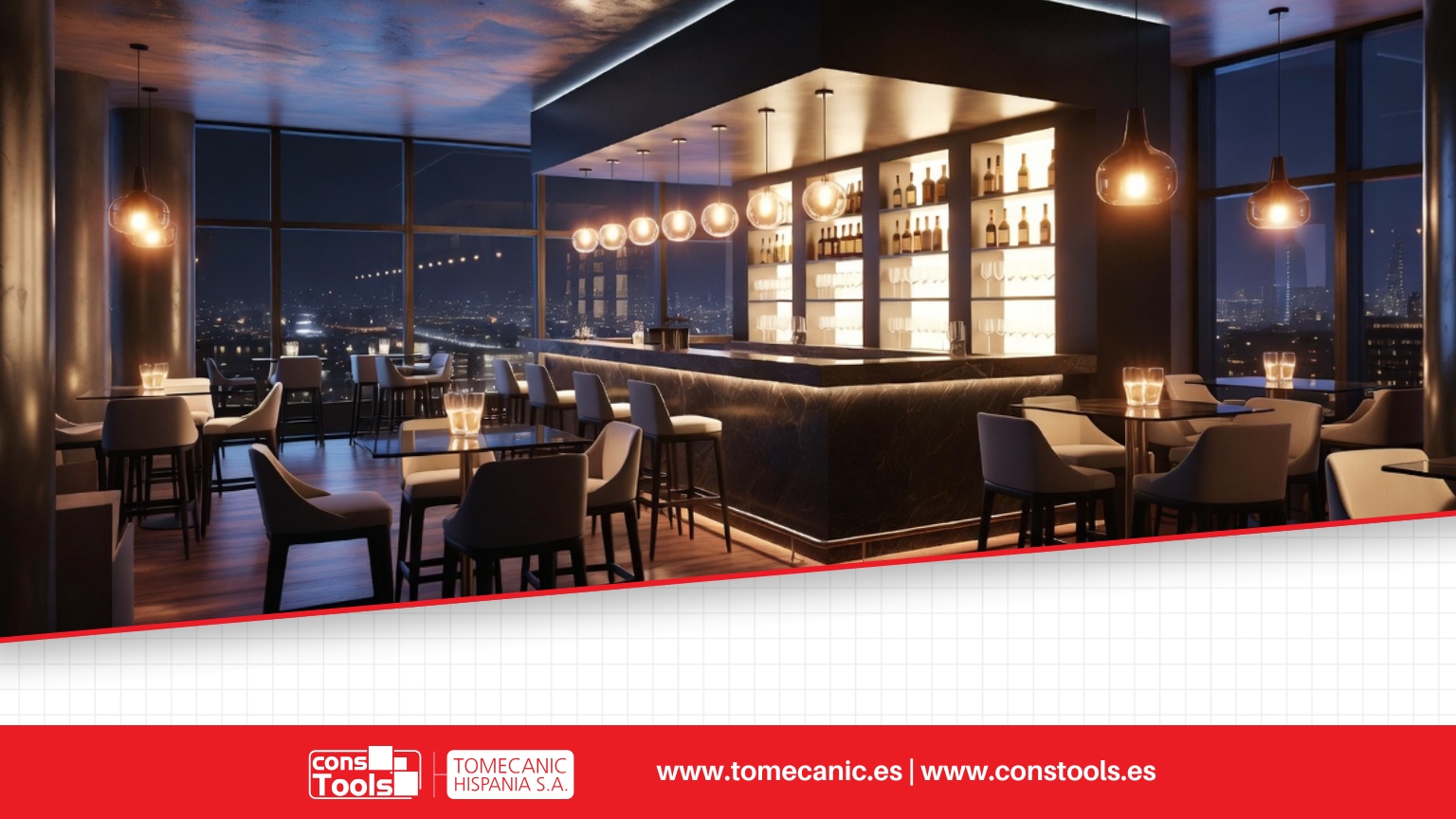 Constools — Tomecanic Hispania S.A. — Curved internal corner profile designed to improve hygiene, safety and maintenance in professional environments.